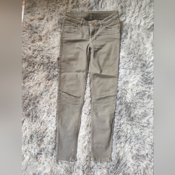 Zara Sage Color Jeans Low-rise - Picture 3 of 3